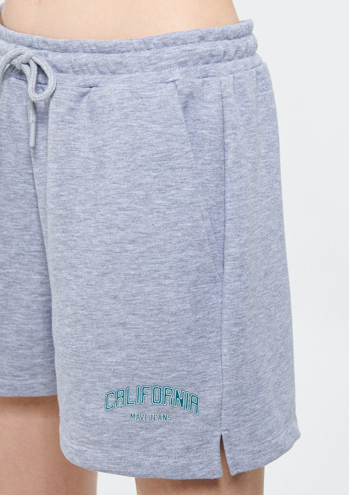 California Printed Grey Shorts