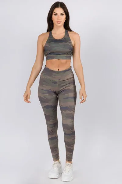 Camo High Rise Performance Leggings