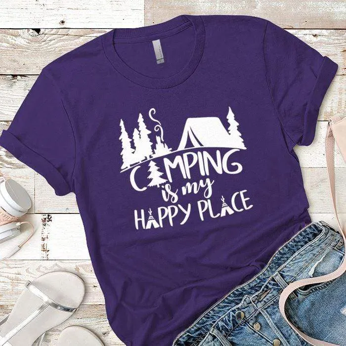Camping Is My Happy Place 2 Premium Tees