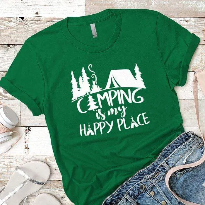 Camping Is My Happy Place 2 Premium Tees