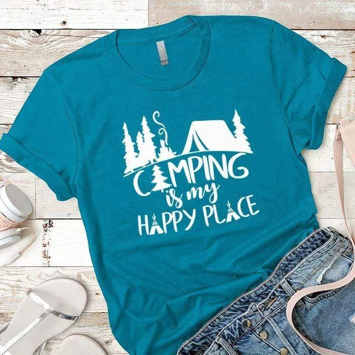 Camping Is My Happy Place 2 Premium Tees