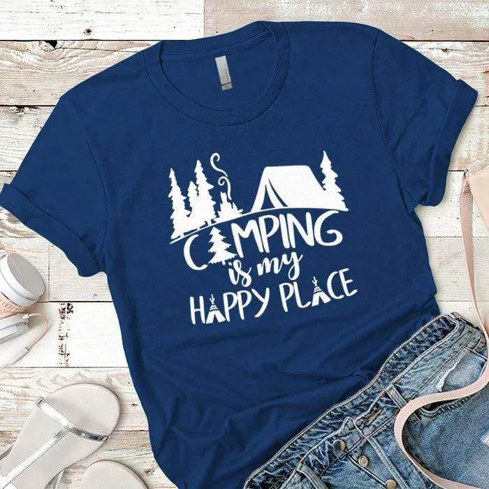 Camping Is My Happy Place 2 Premium Tees
