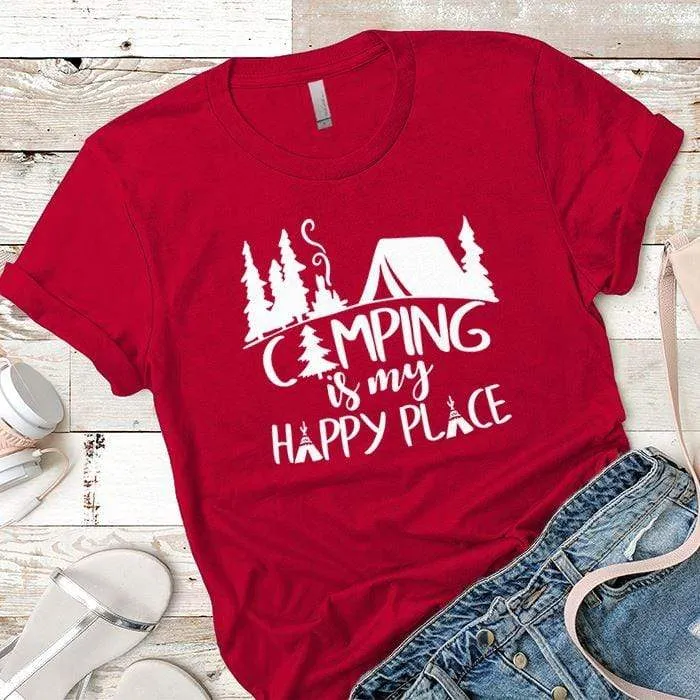 Camping Is My Happy Place 2 Premium Tees