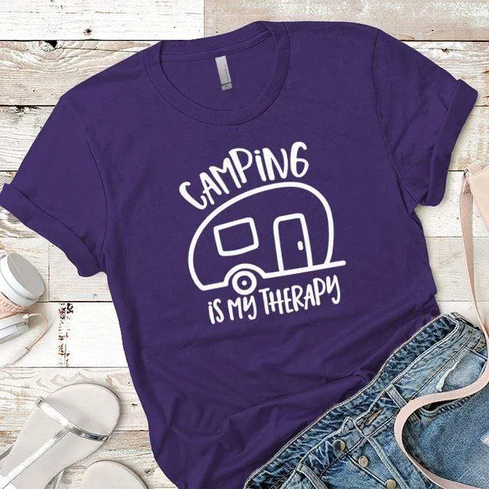 Camping Is My Therapy Premium Tees