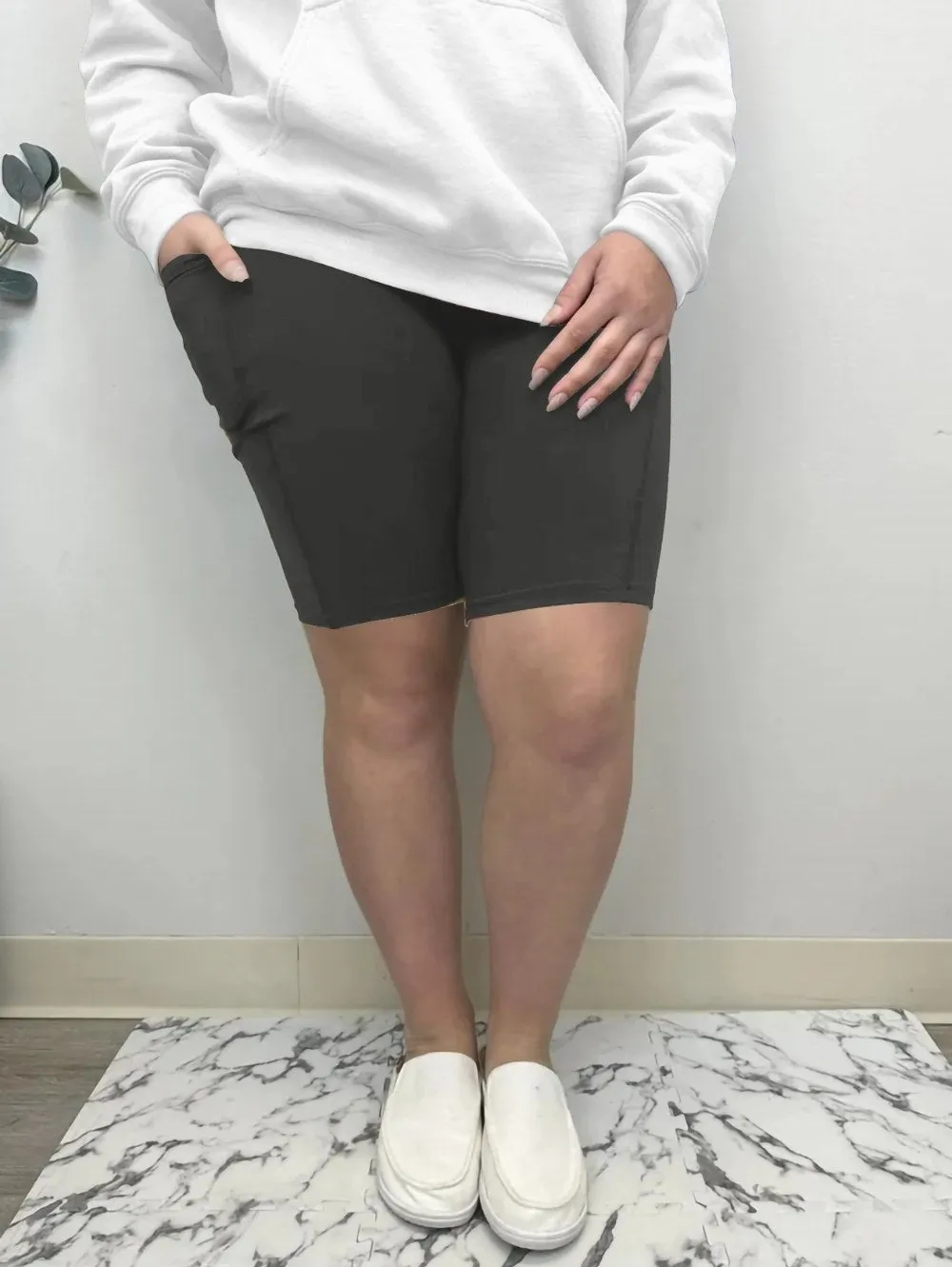 Charcoal Bermuda Shorts w/ Pockets