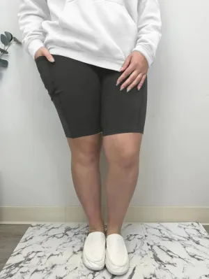 Charcoal Bermuda Shorts w/ Pockets