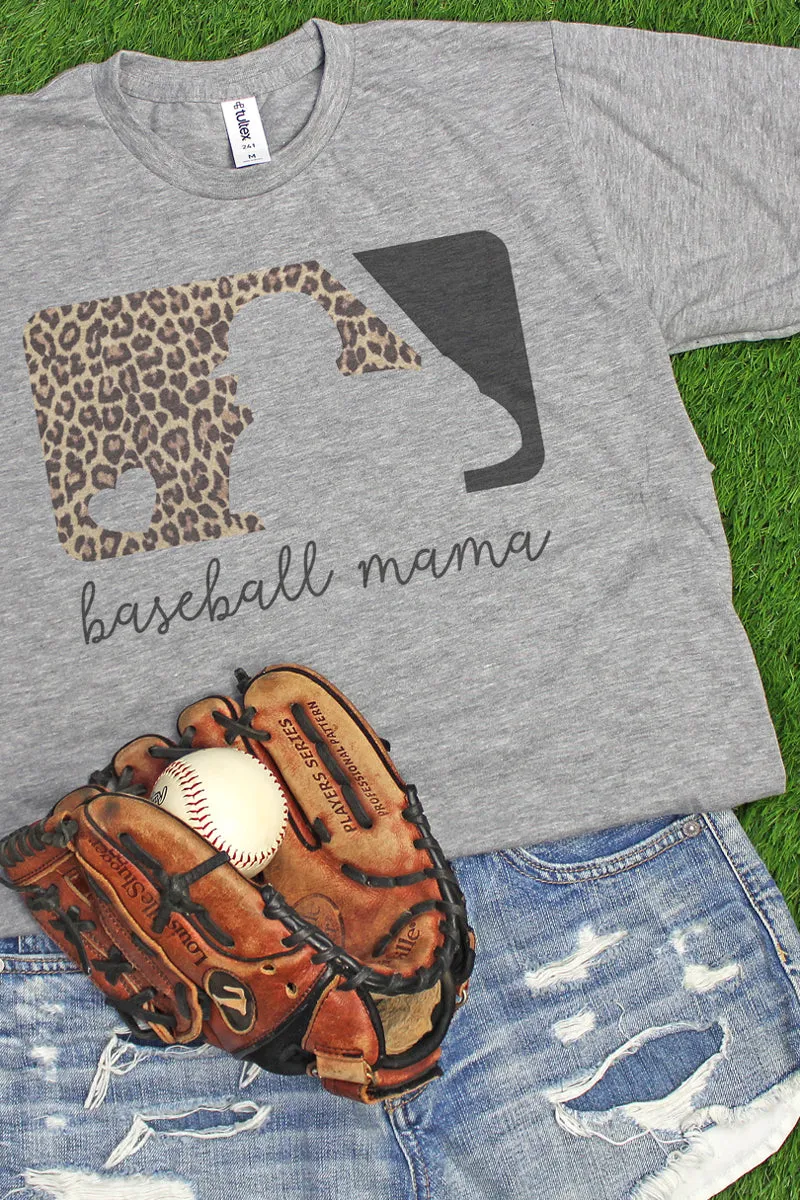 Cheetah Baseball Mama Unisex Poly-Rich Blend Tee