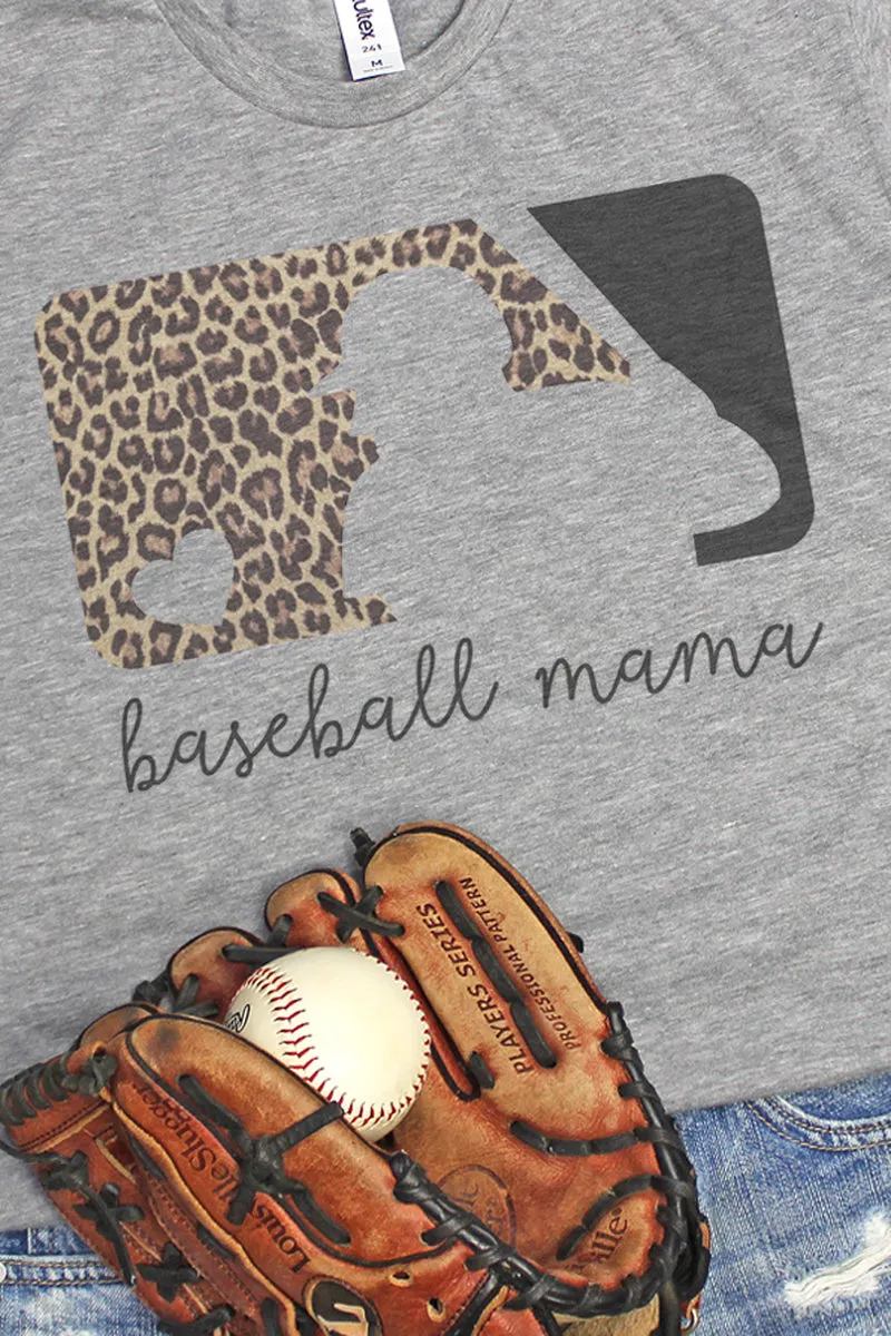 Cheetah Baseball Mama Unisex Poly-Rich Blend Tee