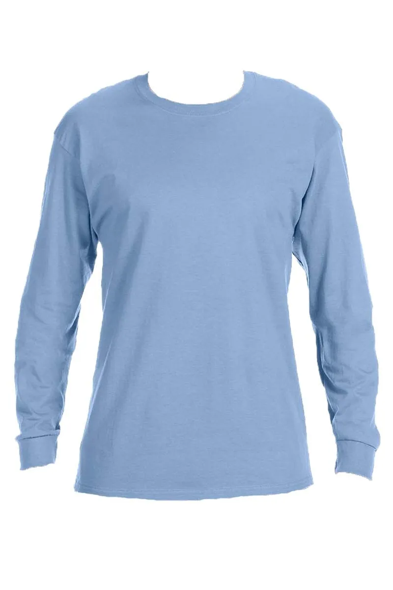 Cheetah Stacked Football Mom Red Unisex Dri-Power Long-Sleeve 50/50 Tee
