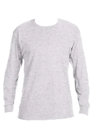 Cheetah Stacked Football Mom Red Unisex Dri-Power Long-Sleeve 50/50 Tee