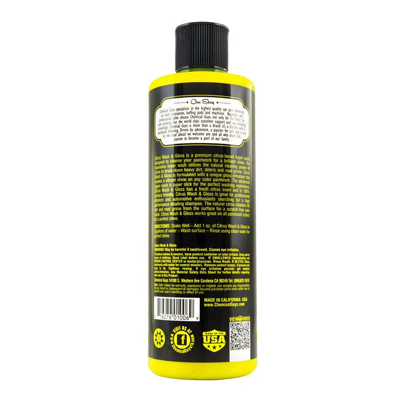 Chemical Guys Citrus Wash And Gloss Concentrated Car Wash (16 Fl. Oz.)