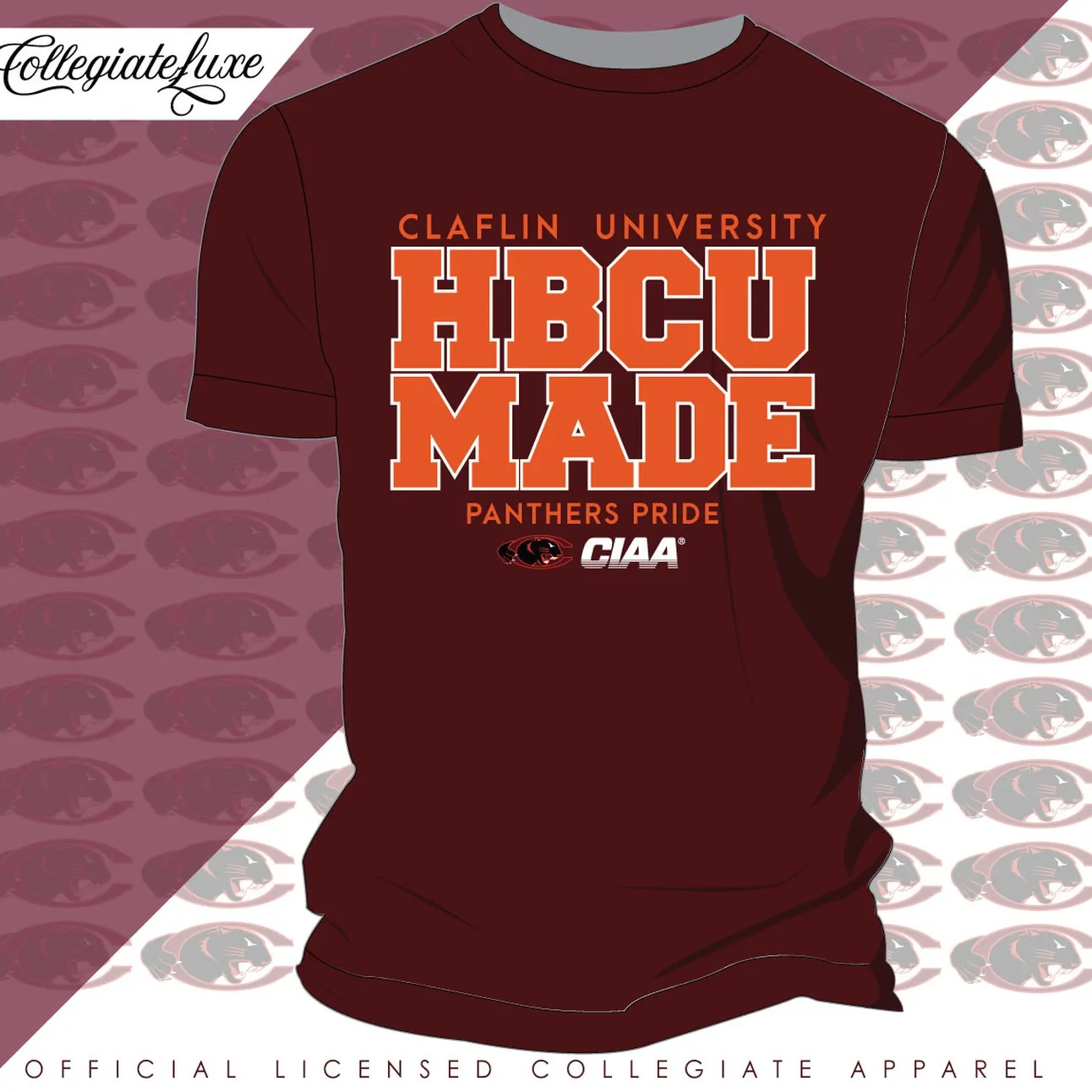 CLAFLIN | HBCU MADE Maroon Unisex Tees (**)