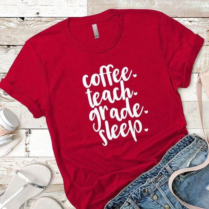 Coffee Teach Grade Sleep 2 Premium Tees