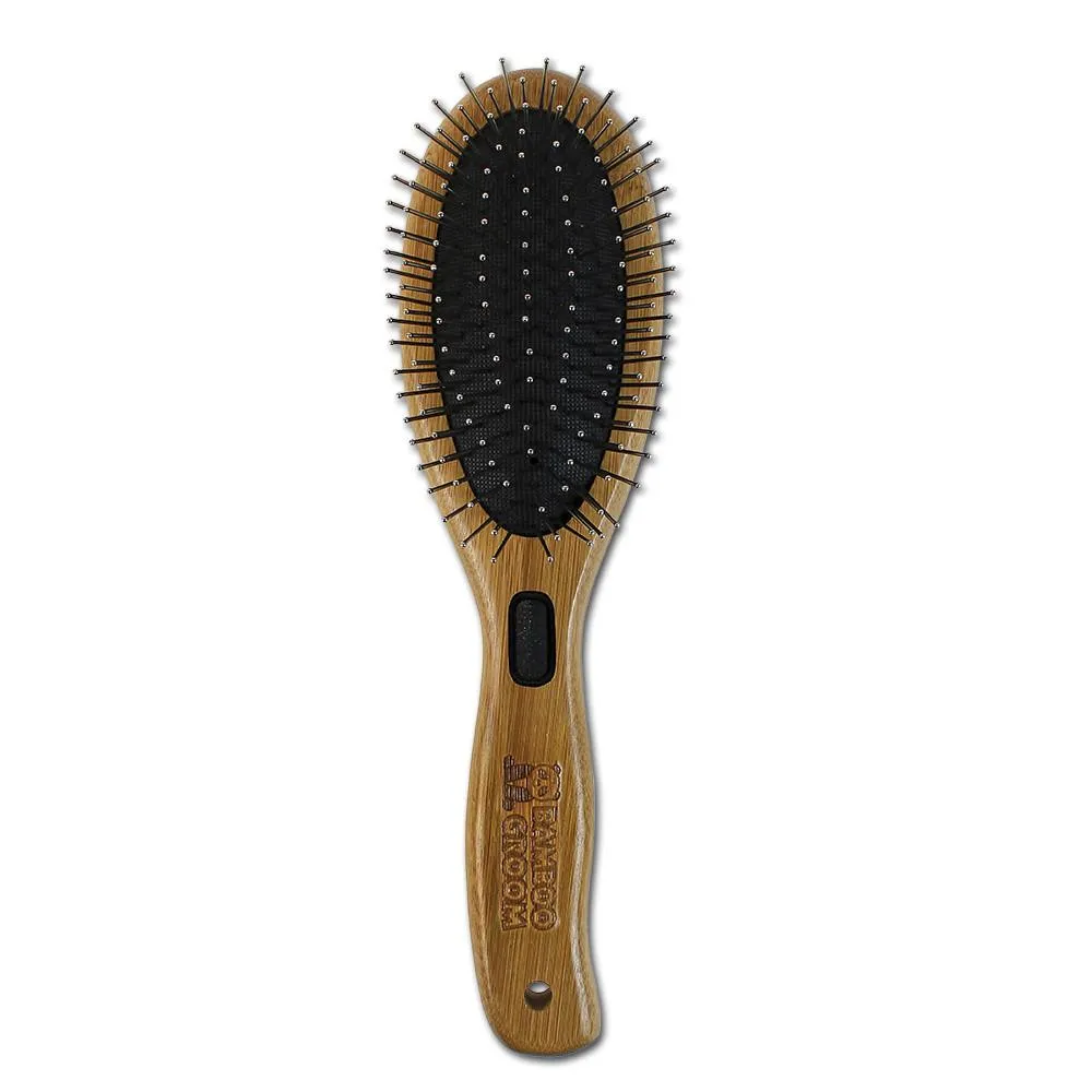 Combo Brush with Bristles & Stainless Steel Pins