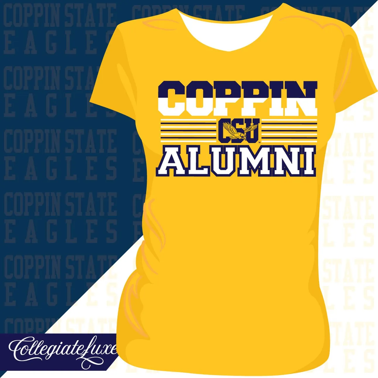 Coppin St. | ALUMNI Gold Ladies Tees (DK)