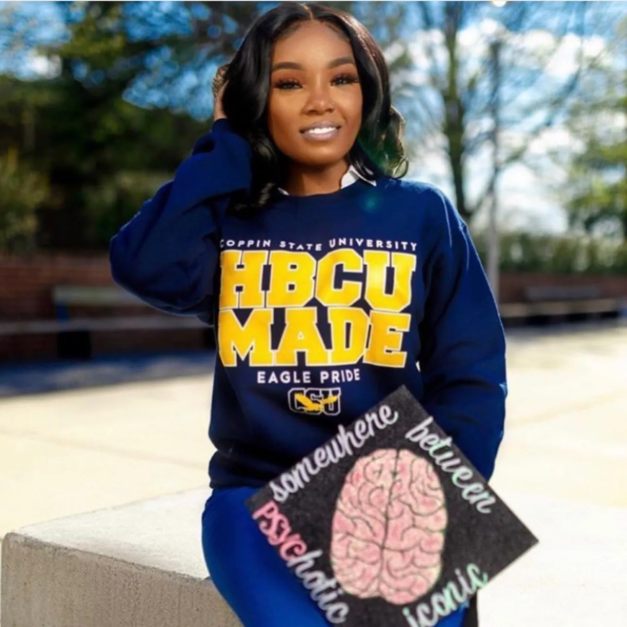 Coppin St. | HBCU MADE Navy Ladies Tees