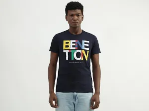 Cotton Printed Round Neck Mens T-shirts