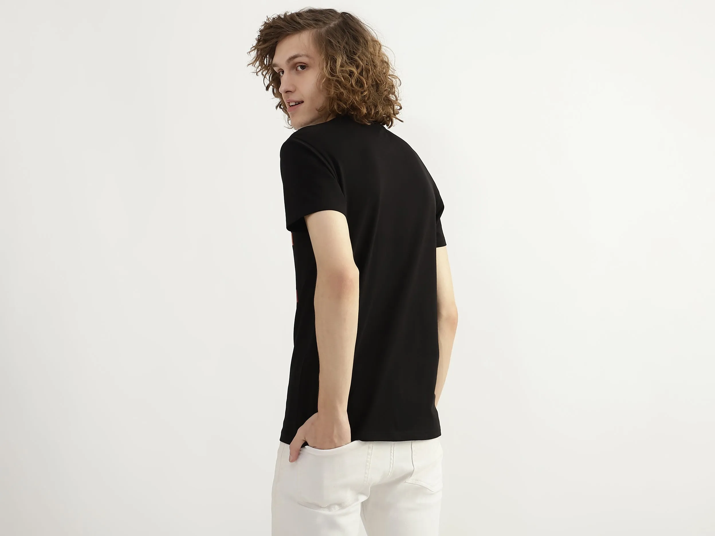 Cotton Printed Round Neck Mens T-shirts