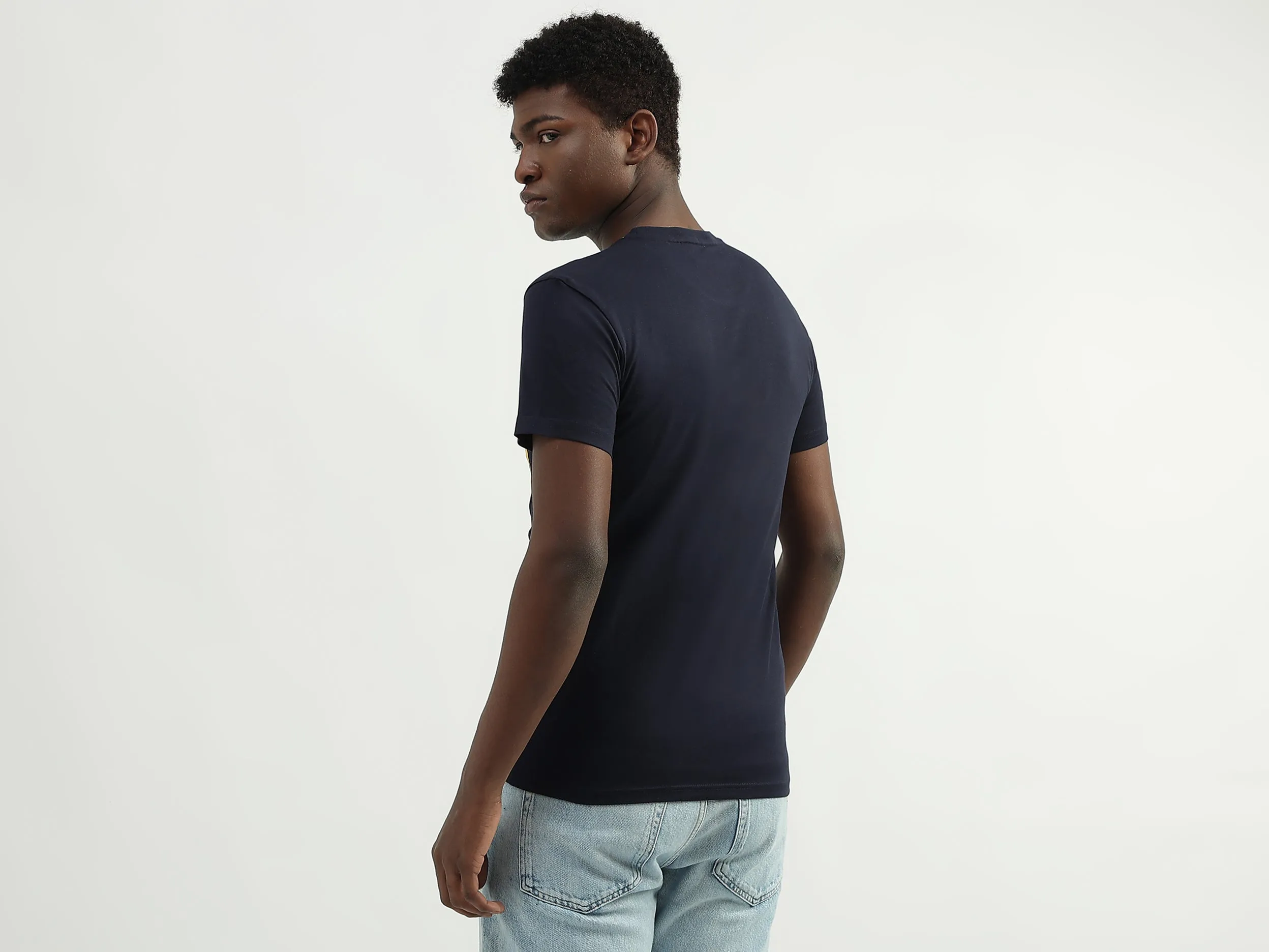 Cotton Printed Round Neck Mens T-shirts