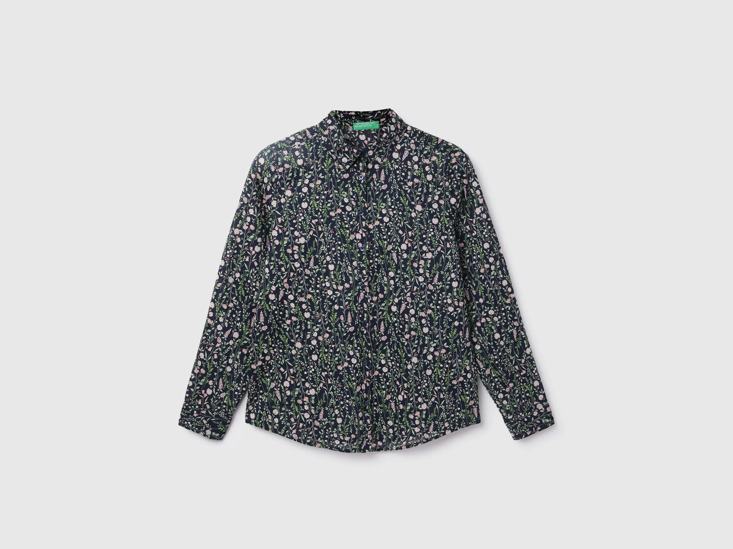 Cotton Printed Spread Collar Women Shirts