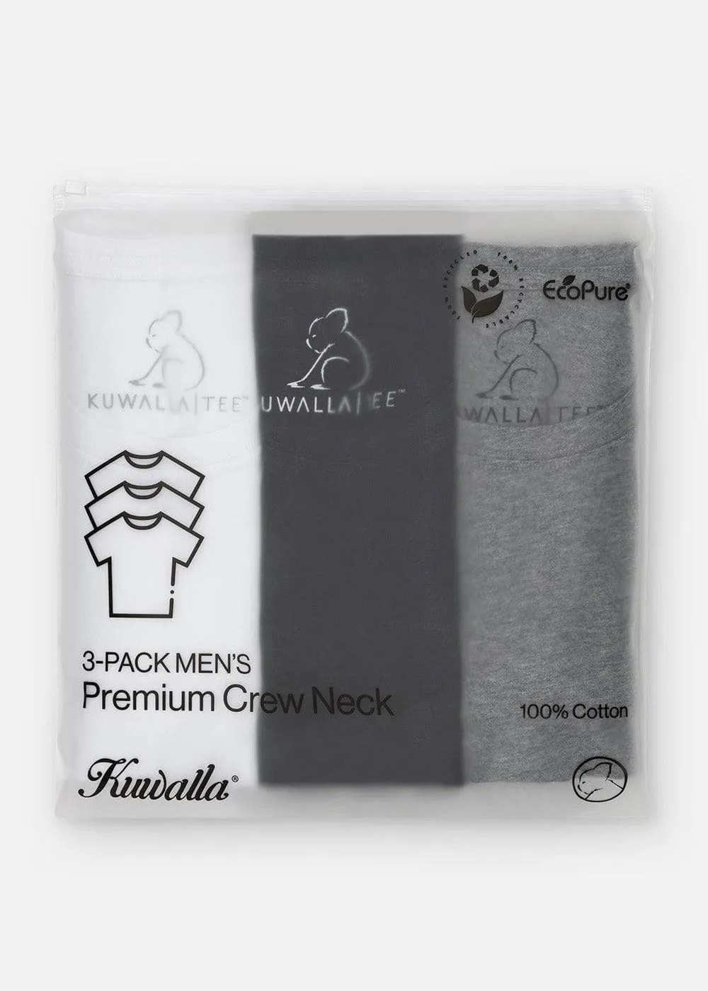 Crew Neck Tees - Mix 3-Pack