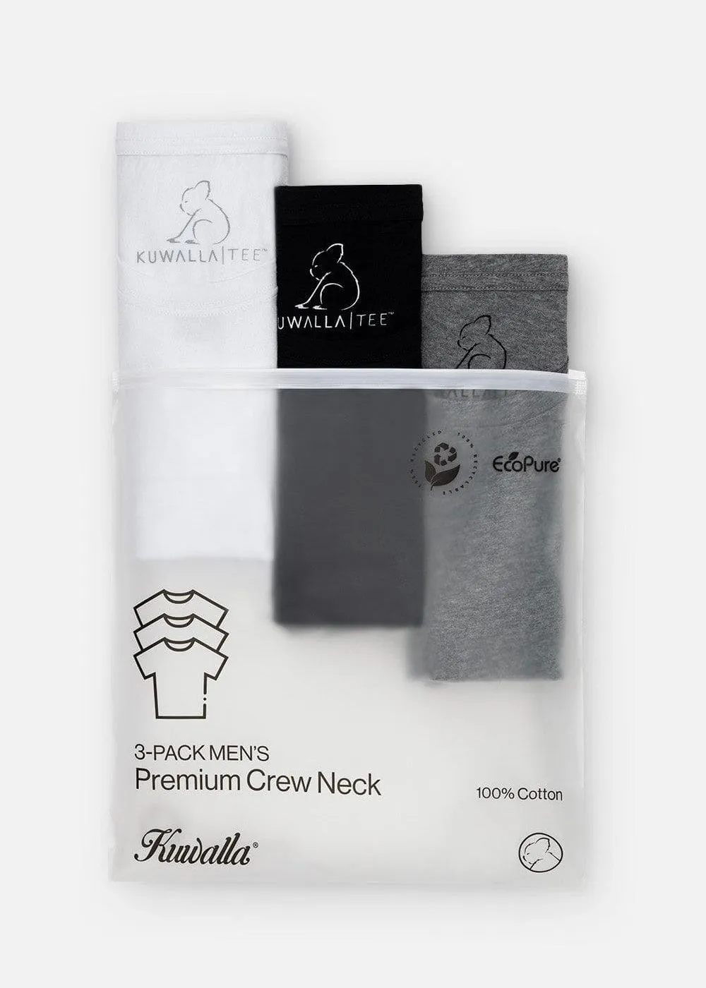 Crew Neck Tees - Mix 3-Pack