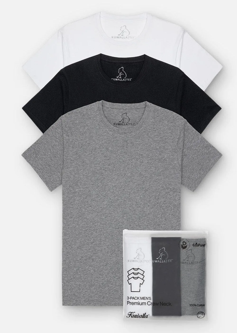 Crew Neck Tees - Mix 3-Pack
