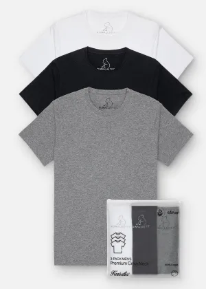 Crew Neck Tees - Mix 3-Pack
