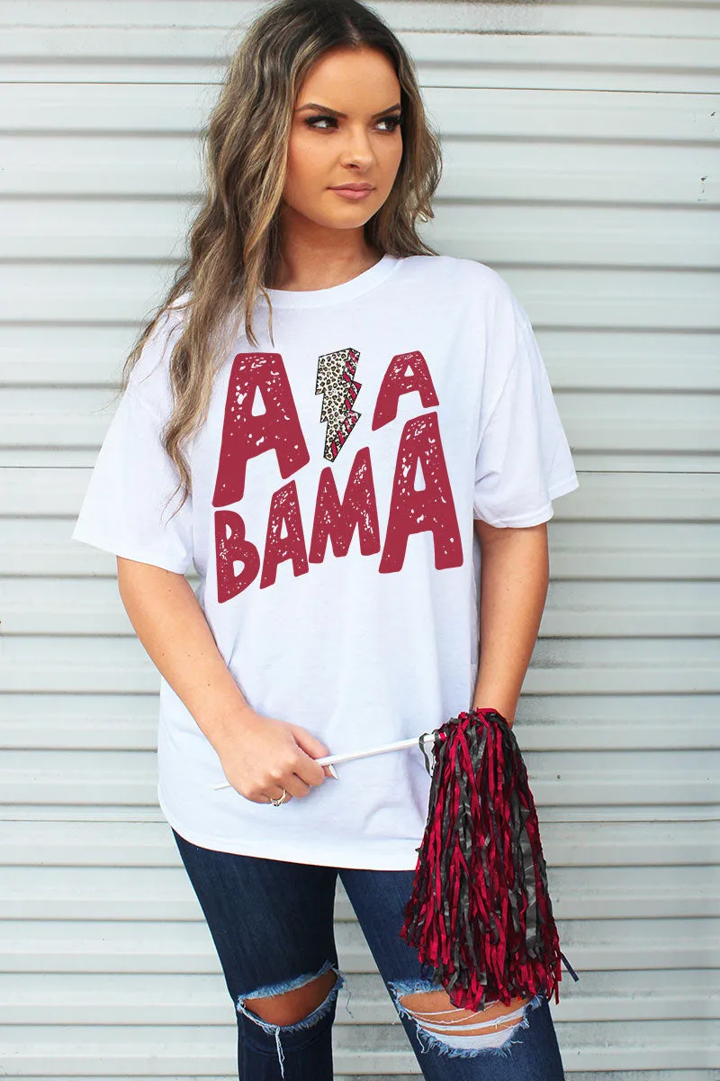 Crimson Alabama Bolt Unisex Blend Tee