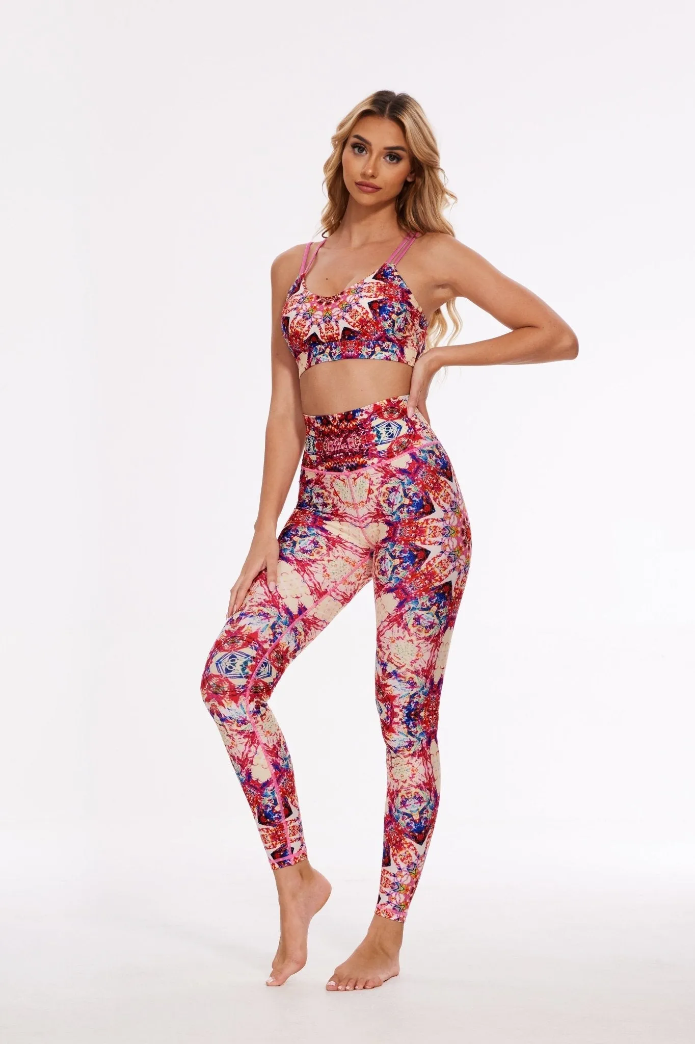 Crimson Mirage High-Rise Leggings