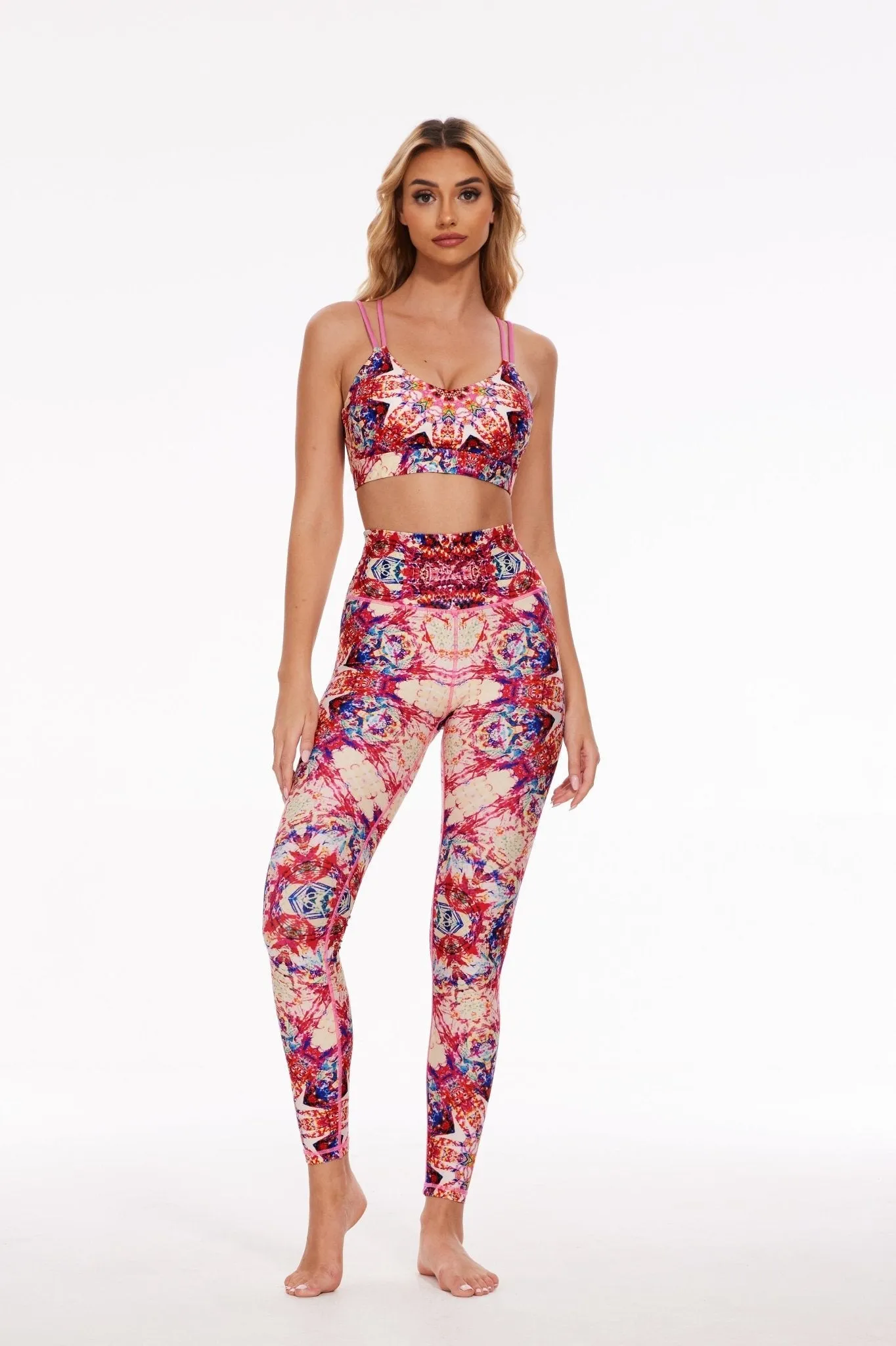 Crimson Mirage High-Rise Leggings