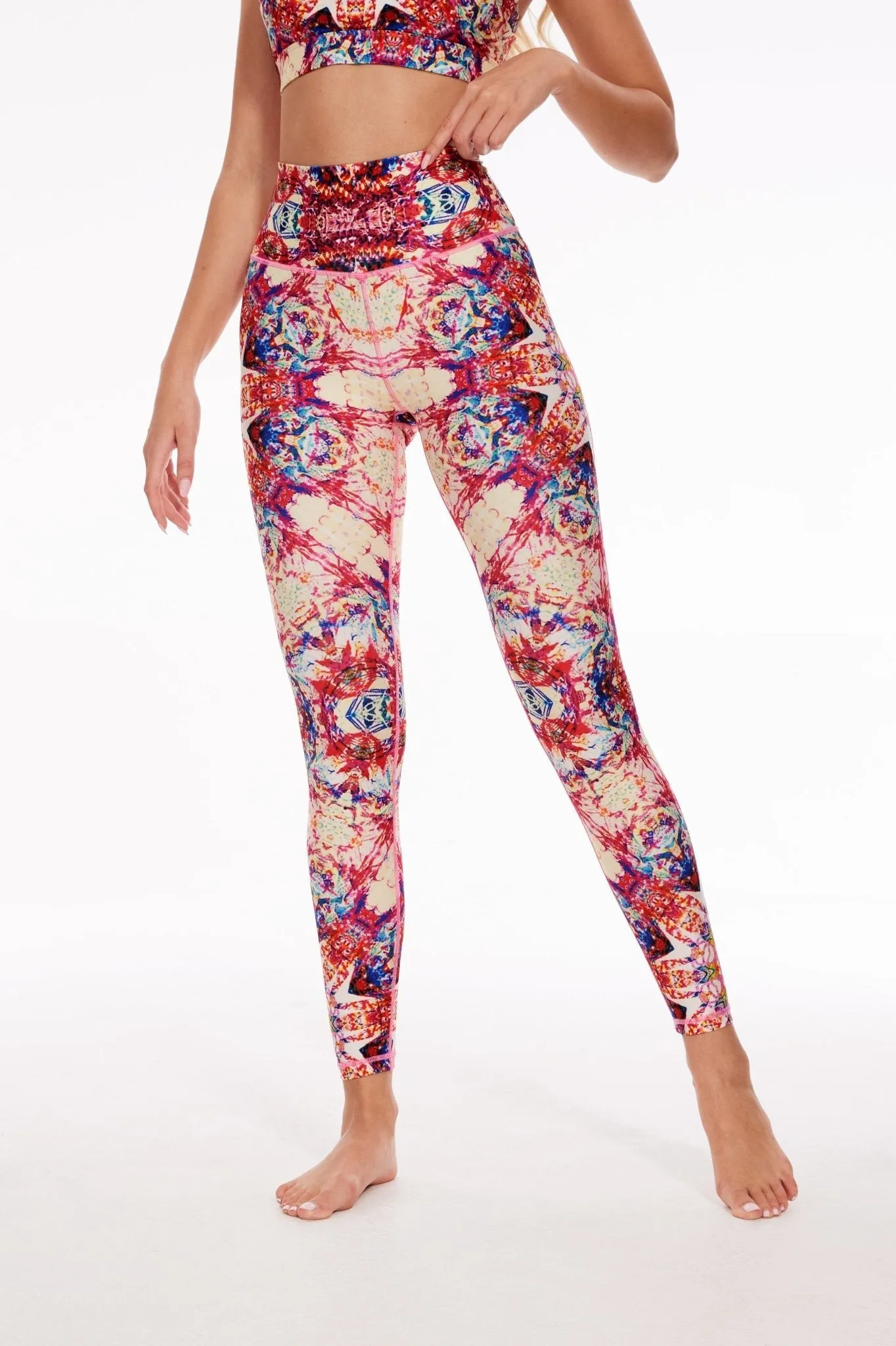 Crimson Mirage High-Rise Leggings
