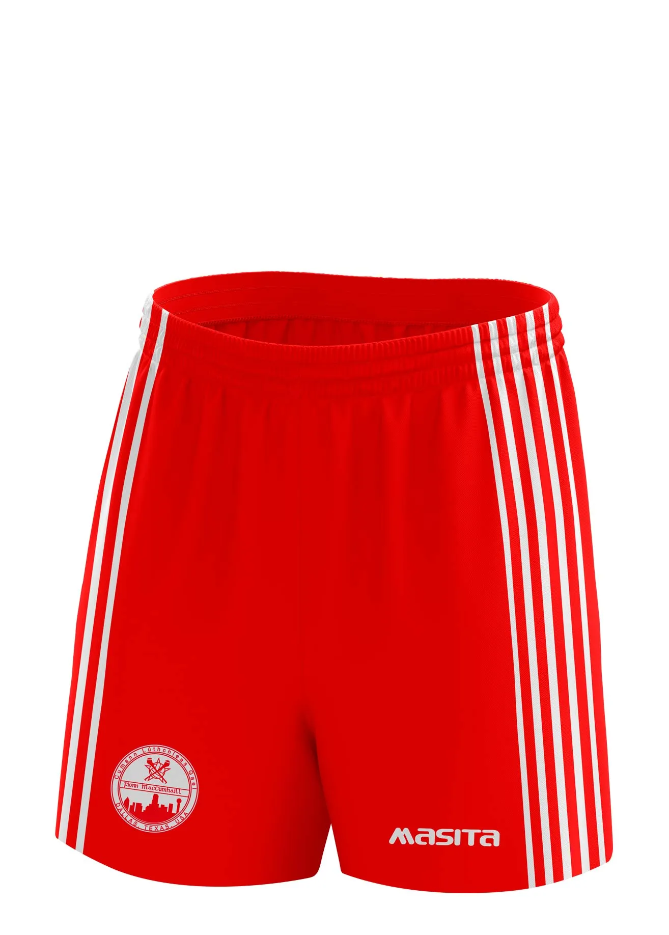 Dallas Fionn Mac Cumhaills GAA Red Match Shorts Adult