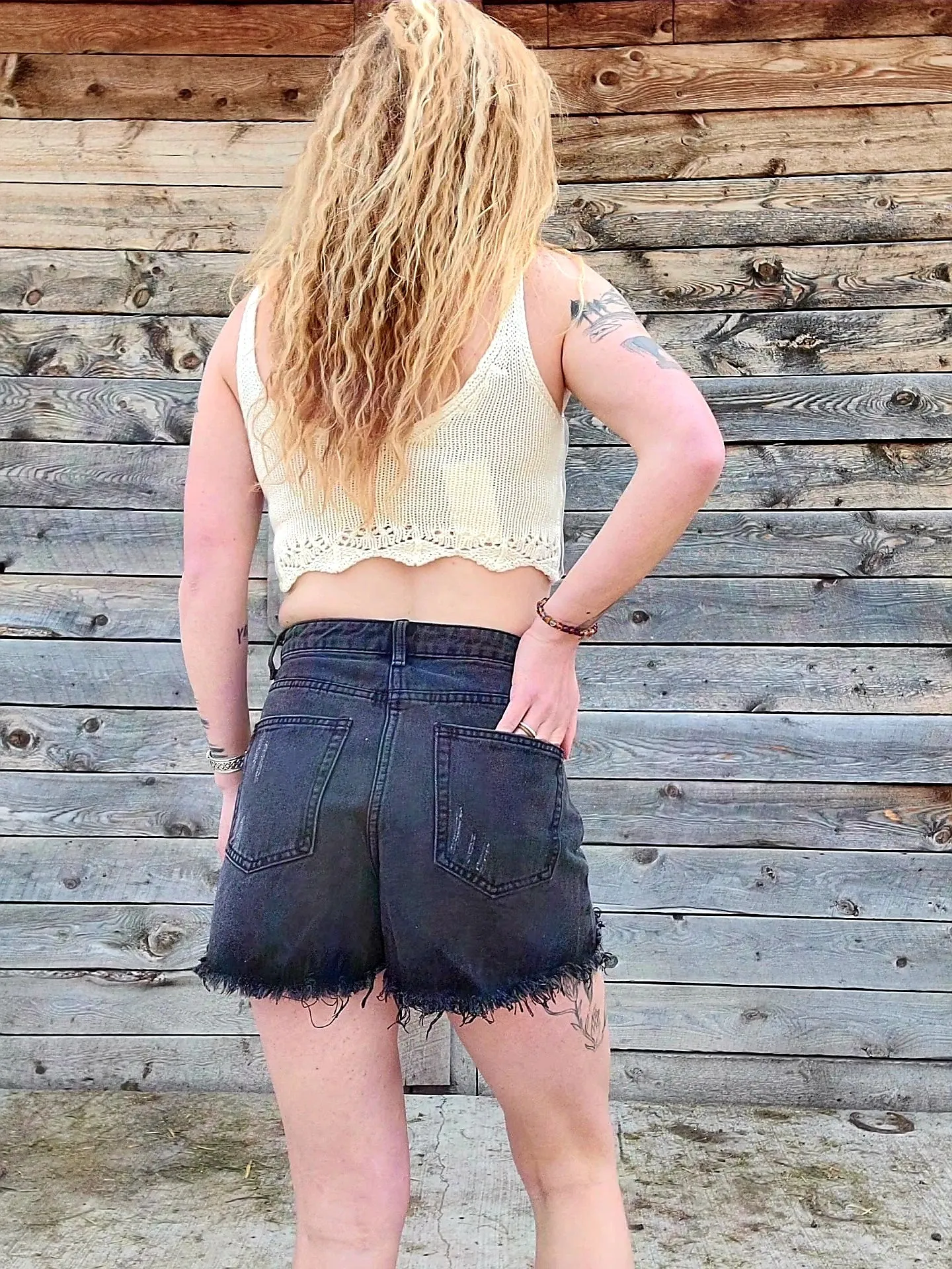 Dark Denim Darlin Shorts