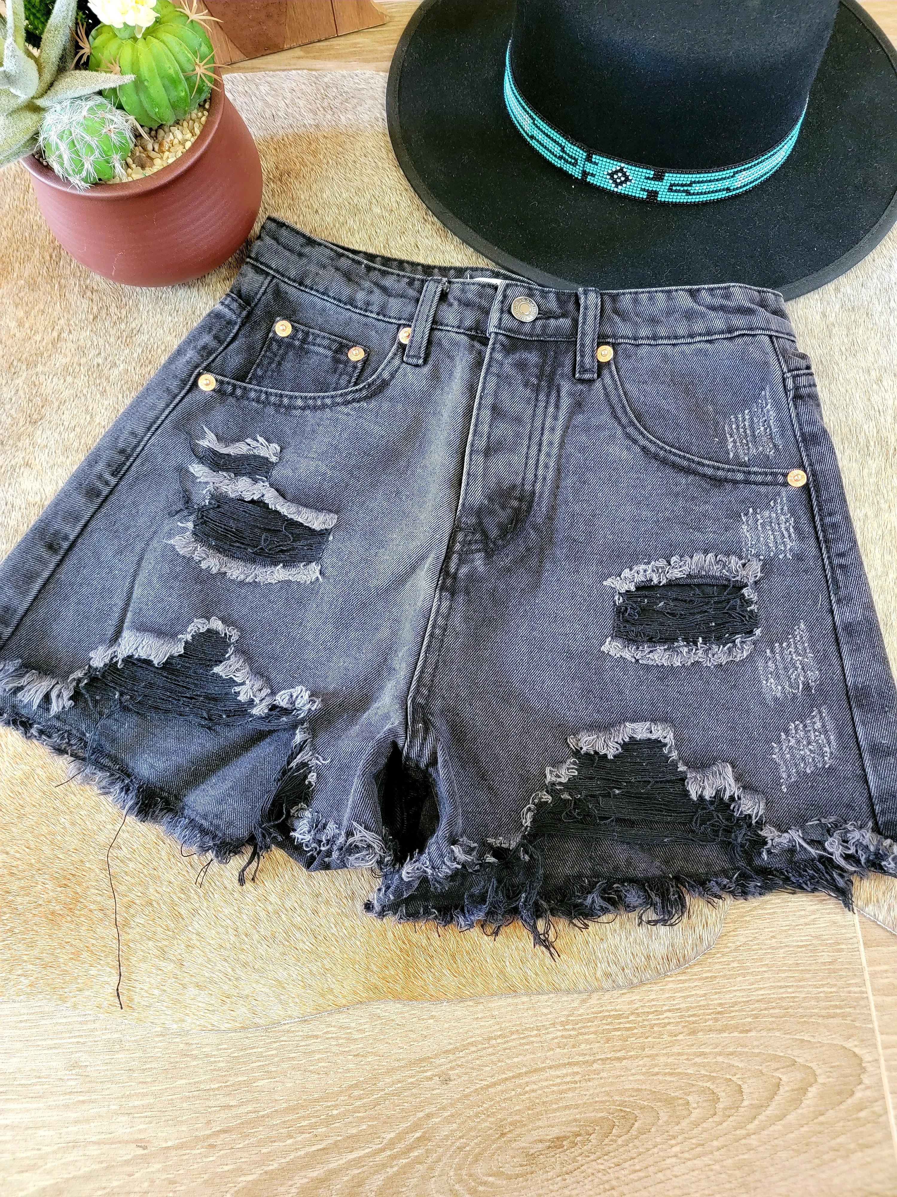 Dark Denim Darlin Shorts