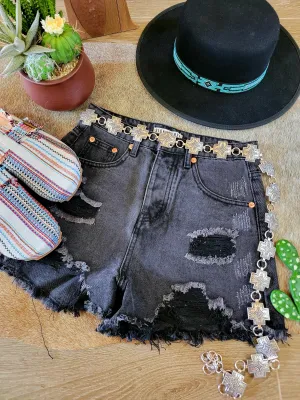 Dark Denim Darlin Shorts