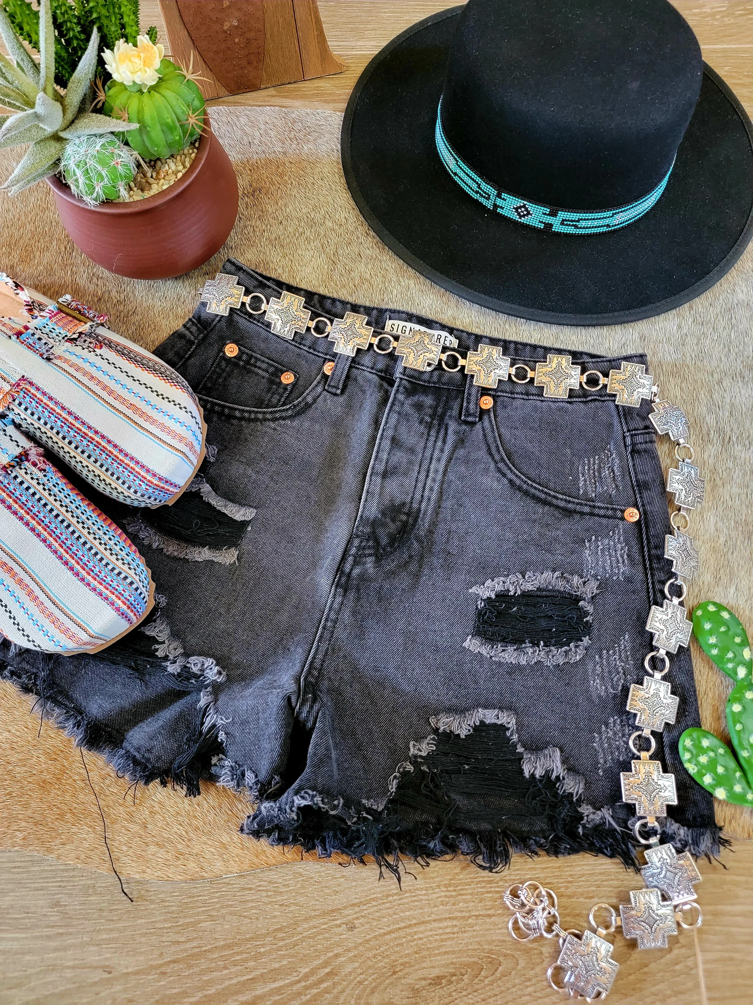 Dark Denim Darlin Shorts