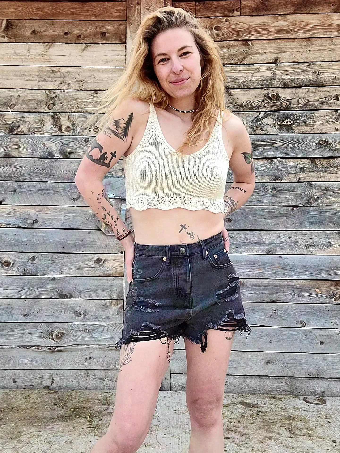 Dark Denim Darlin Shorts