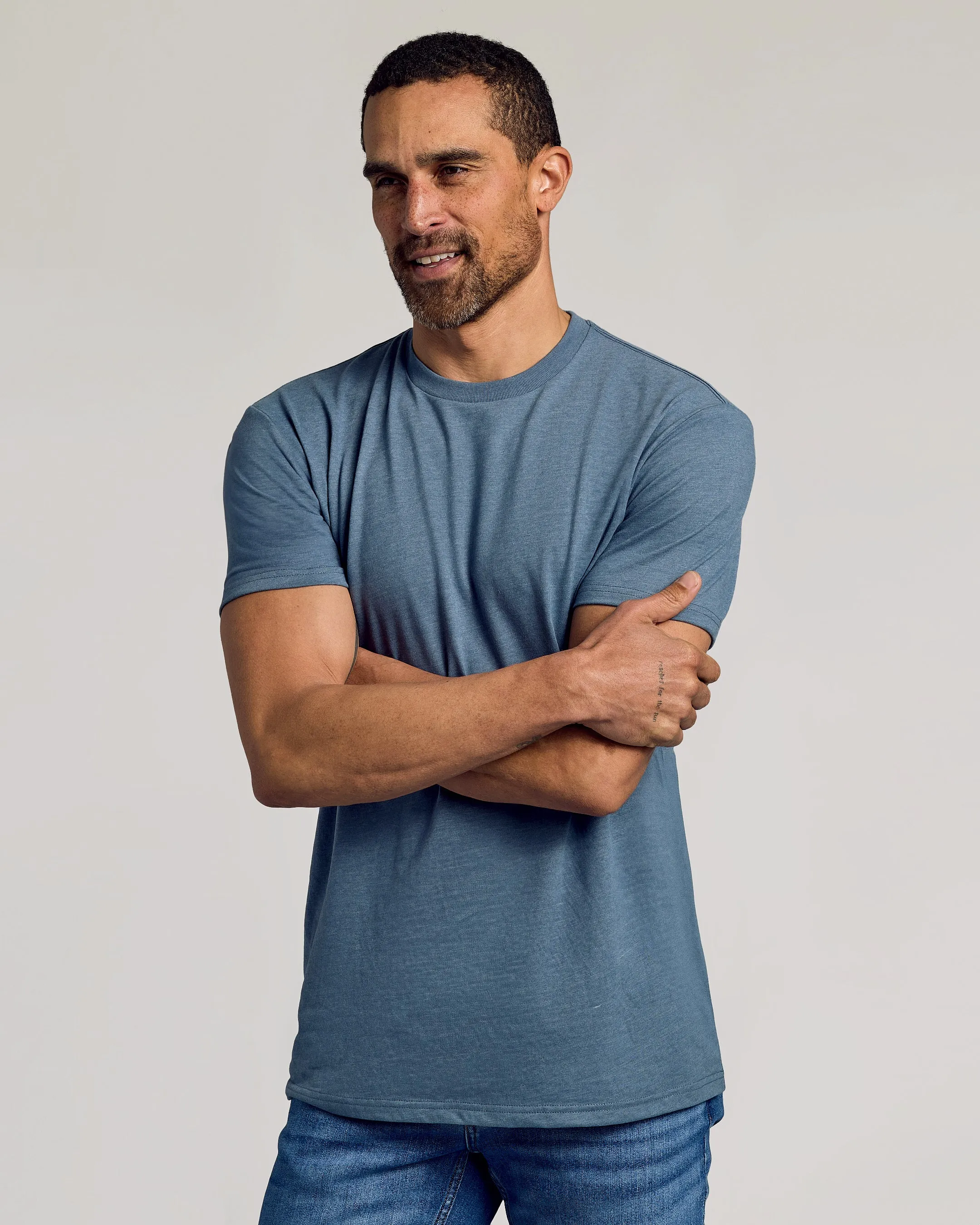 Dark Heather Tempest Short Sleeve Crew Neck Tee