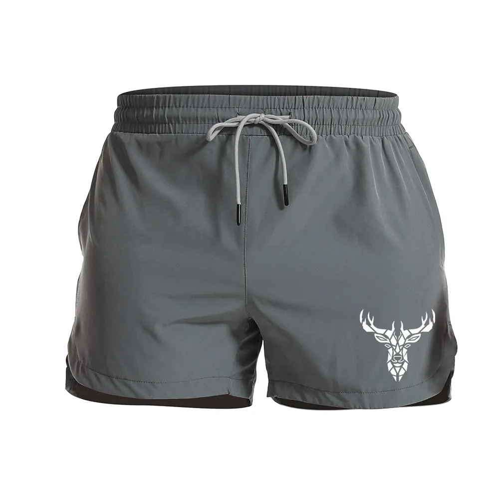 Deer Graphic Shorts
