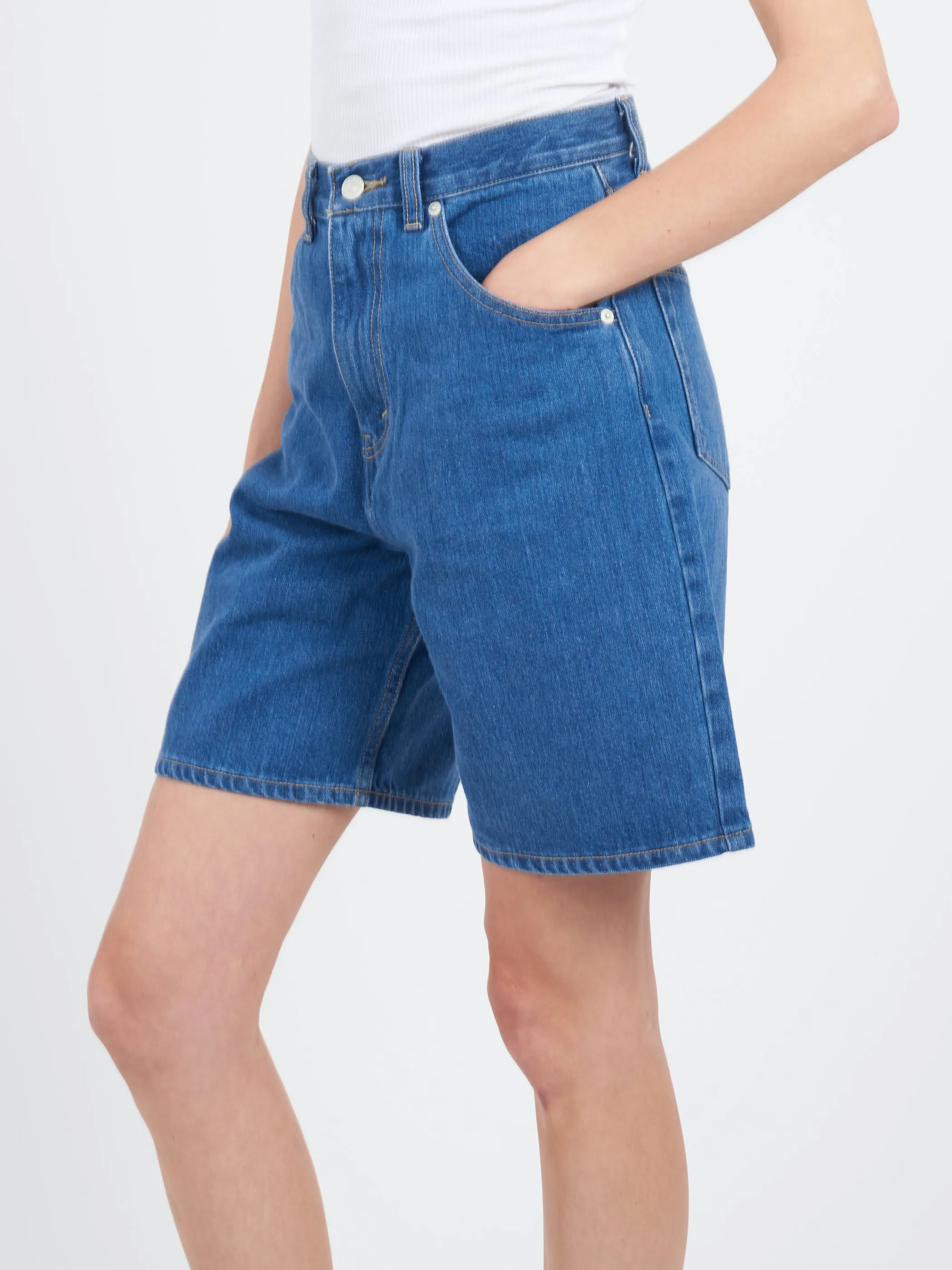 Denim 5 Pocket Shorts