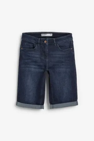 Denim Knee Shorts