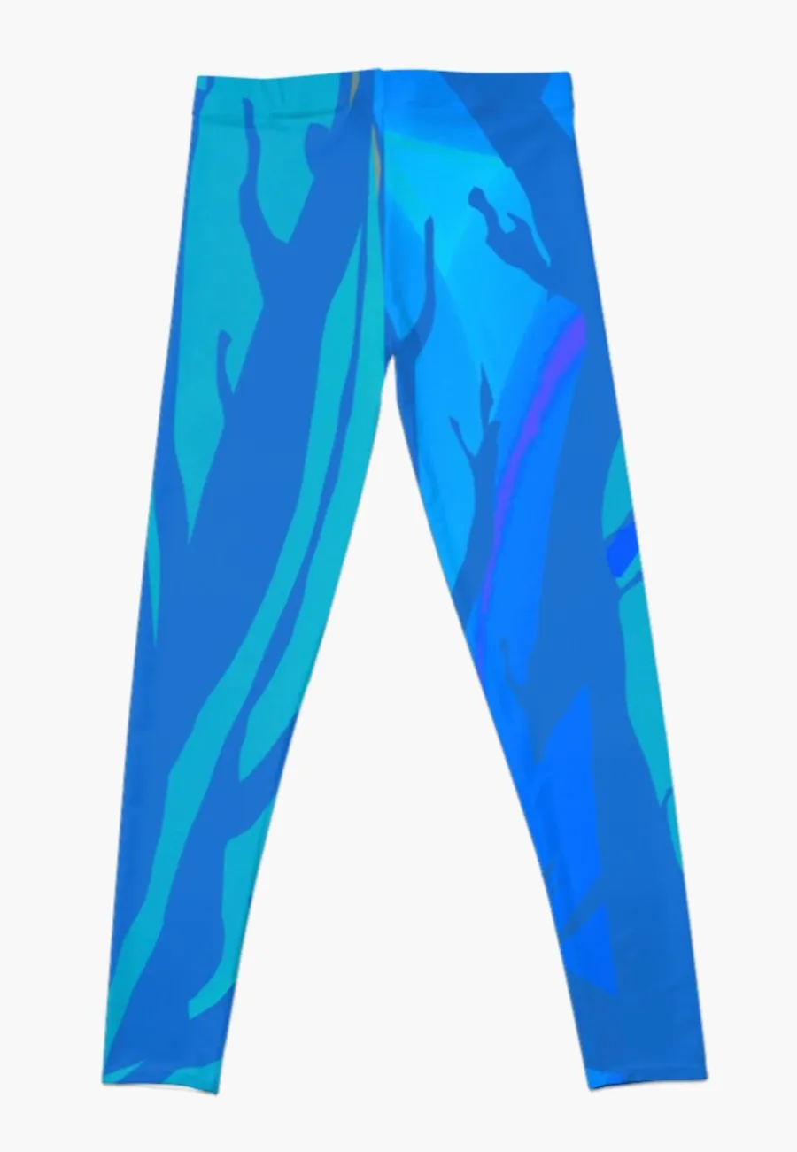 Designer Leggings - Blue Newsea