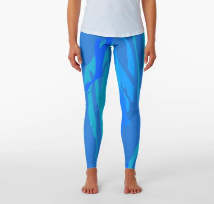 Designer Leggings - Blue Newsea