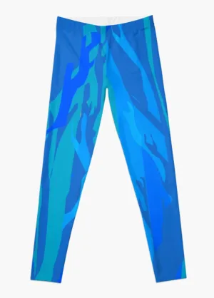 Designer Leggings - Blue Newsea