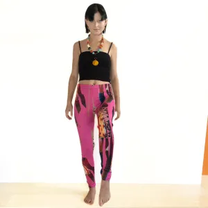 Designer Leggings - Hot Desert Thistle