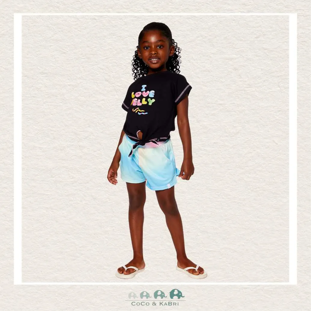Deux Par Deux Printed Jersey Rainbow Shorts