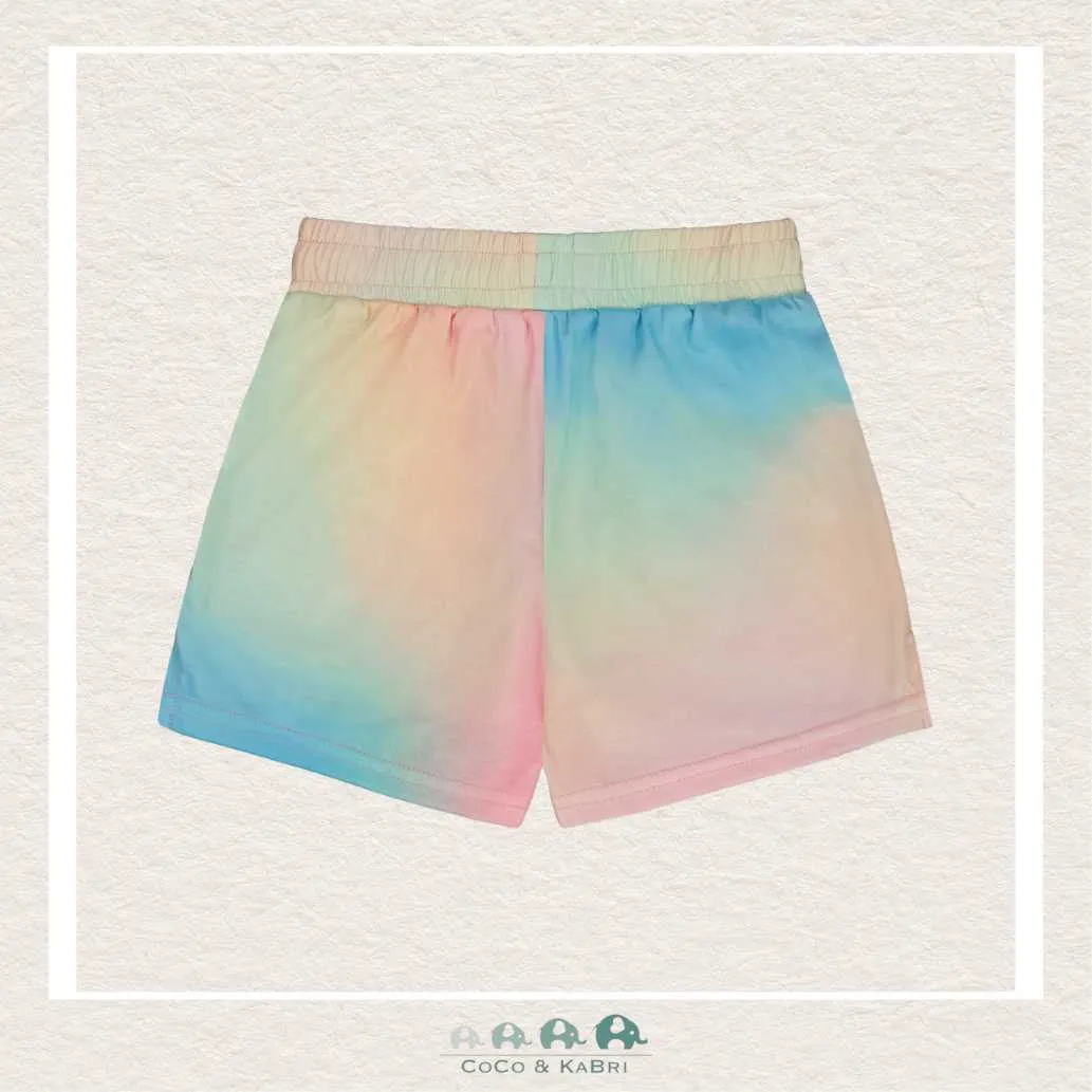 Deux Par Deux Printed Jersey Rainbow Shorts