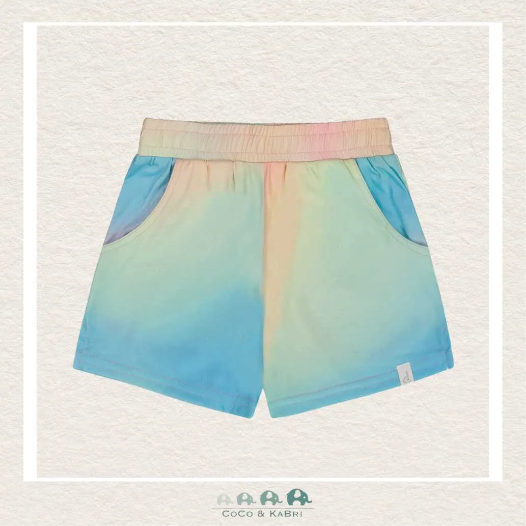 Deux Par Deux Printed Jersey Rainbow Shorts