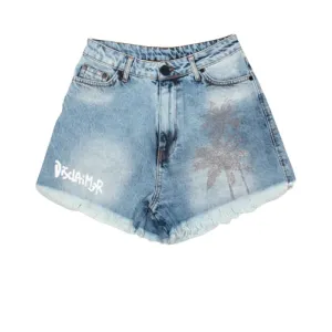 DISCLAIMER SHORTS DENIM DONNA 22EDS51531